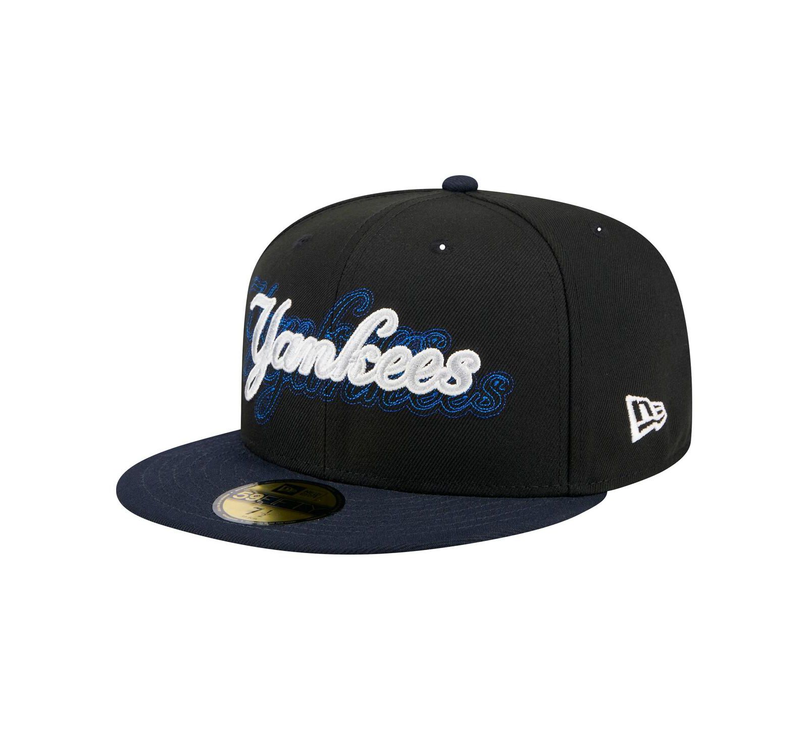 Мужская кепка New Era Black New York Yankees Shadow Stitch 59FIFTY Fitted