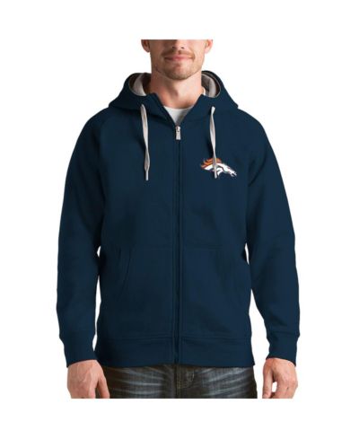 Мужское худи Antigua Navy Denver Broncos Victory Full-Zip
