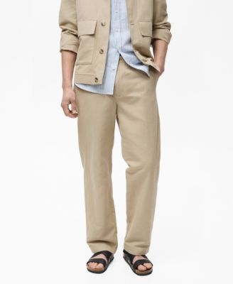 Мужские брюки Mango Regular-Fit Linen Pants