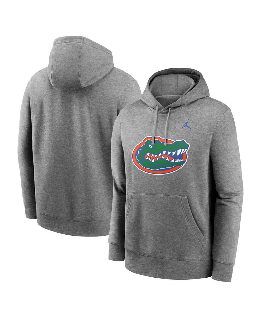 Jordan мужской флисовый пуловер-худи Florida Gators цвета меланж серого цвета Primetime Evergreen