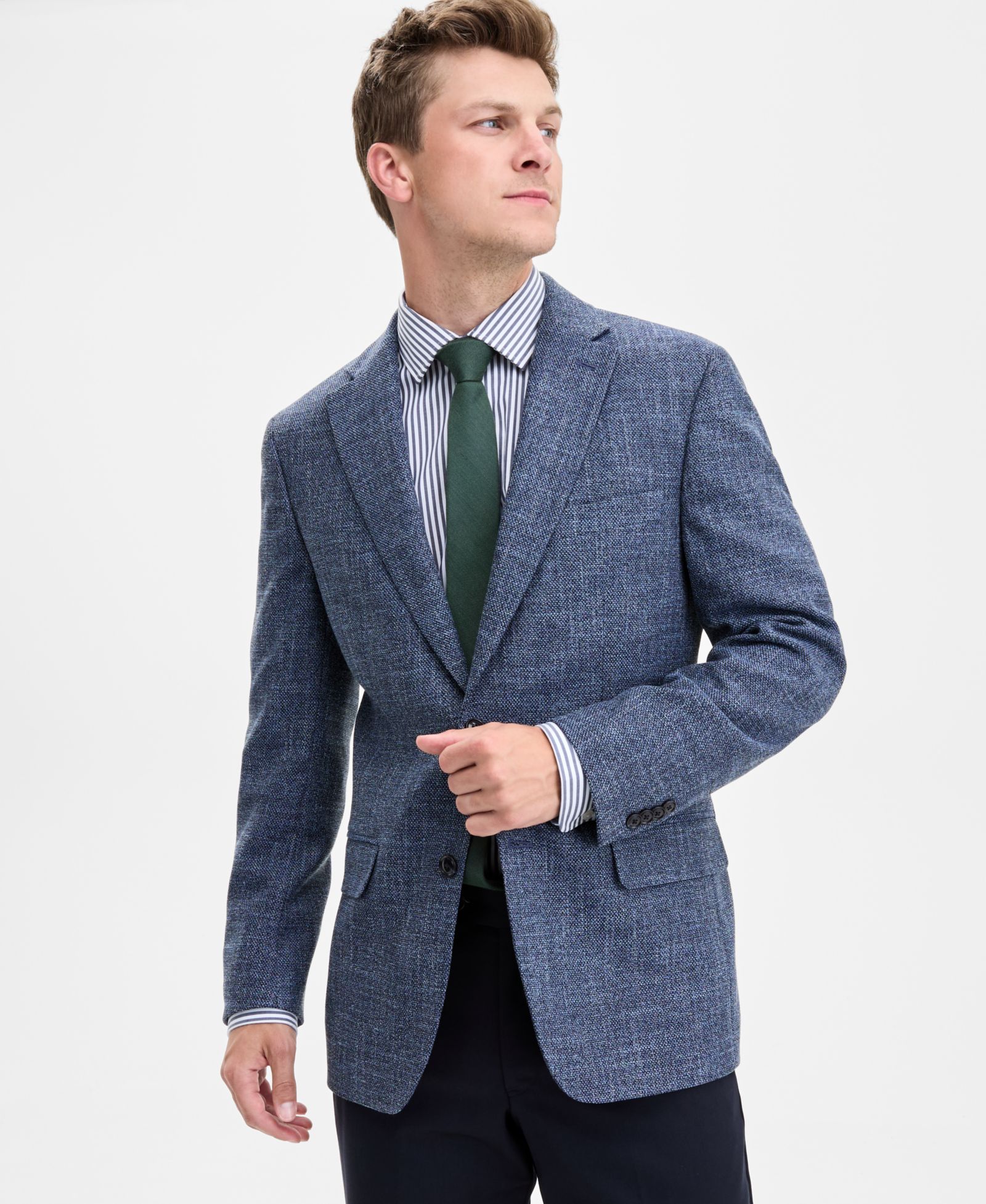 Пиджак Tommy Hilfiger Men's Modern-Fit Textured Blue Sport Coat