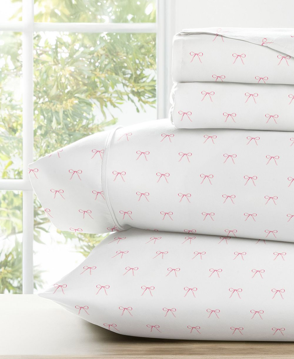 Комплект постельного белья Kaycie Gray Printed Microfiber 4-Pc. Sheet Set, King