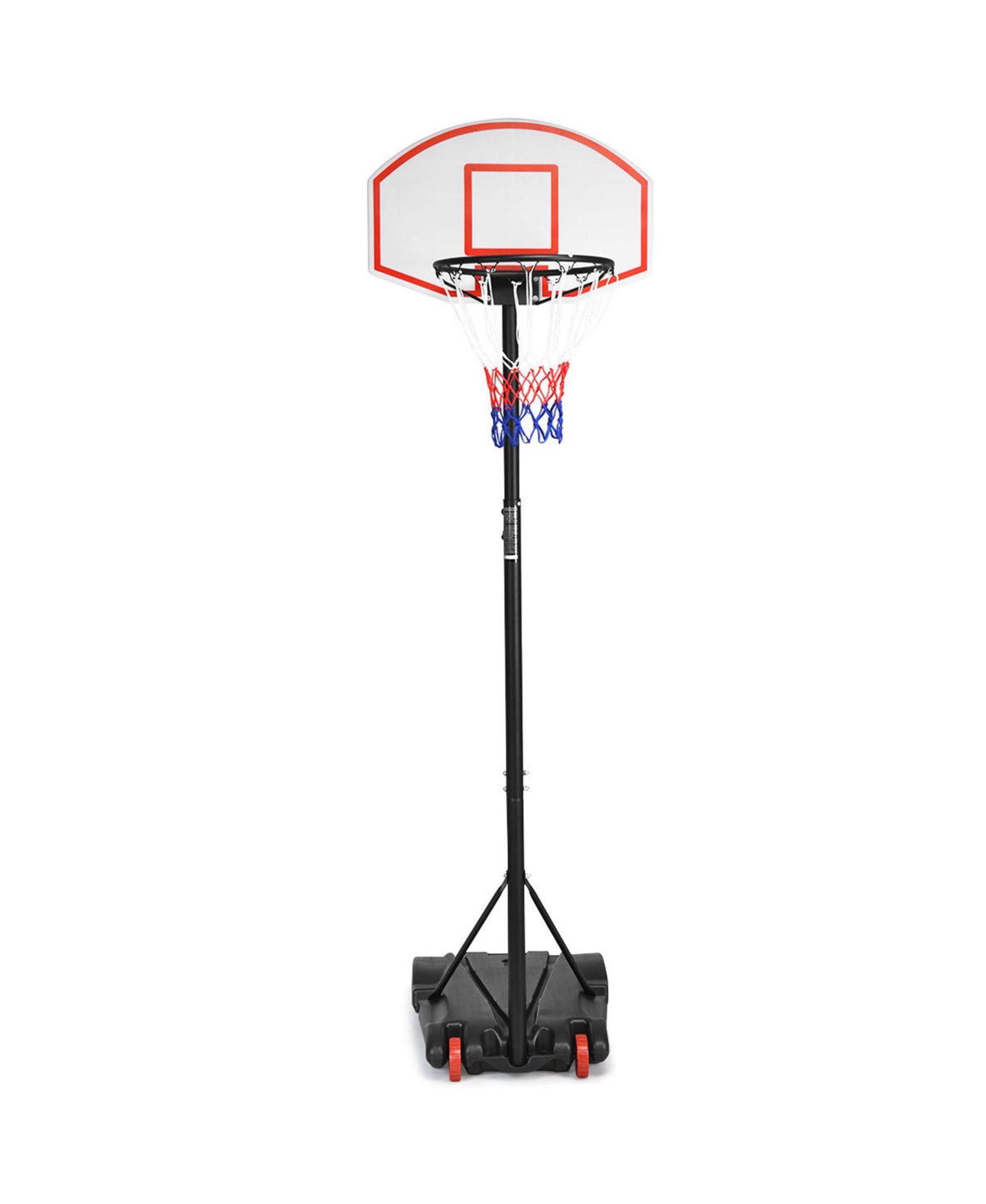 Gymax Basketball System Hoop Stand Backboard w/ Adjustable Height Wheels and 2 Nets