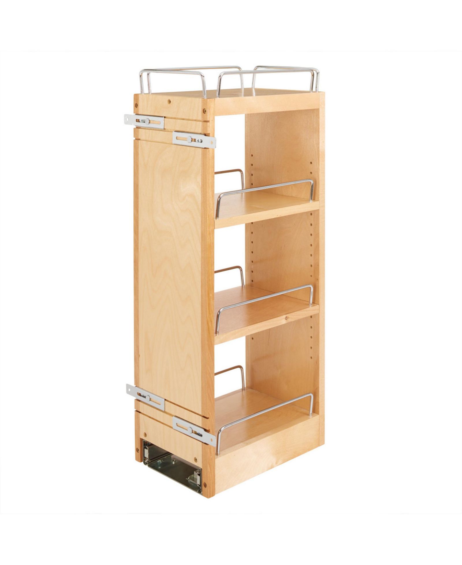 Rev-A-Shelf 8" Pullout Kitchen Wall Cabinet Organizer Soft-close, 448-BBSCWC-8C