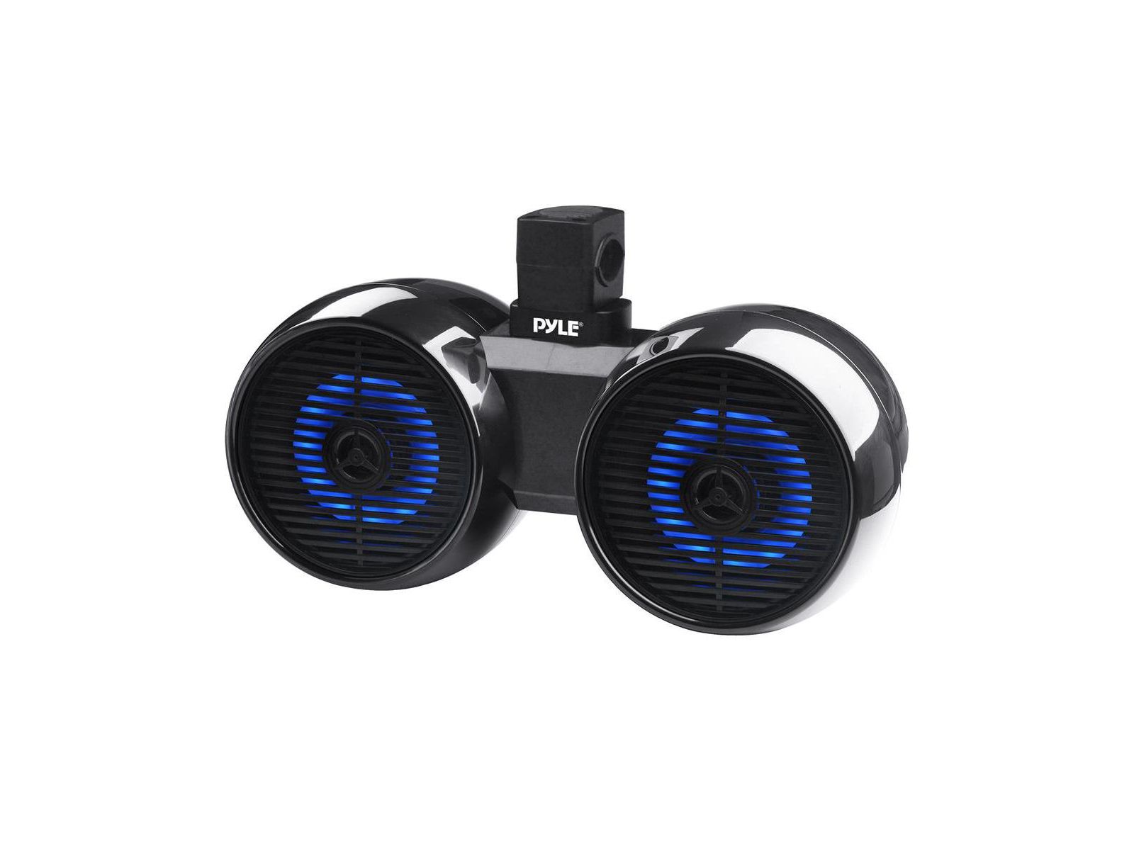 Pyle Dual Marine Wakeboard 6.5-Inch Bluetooth LED Lights Water-Resistant Speakers