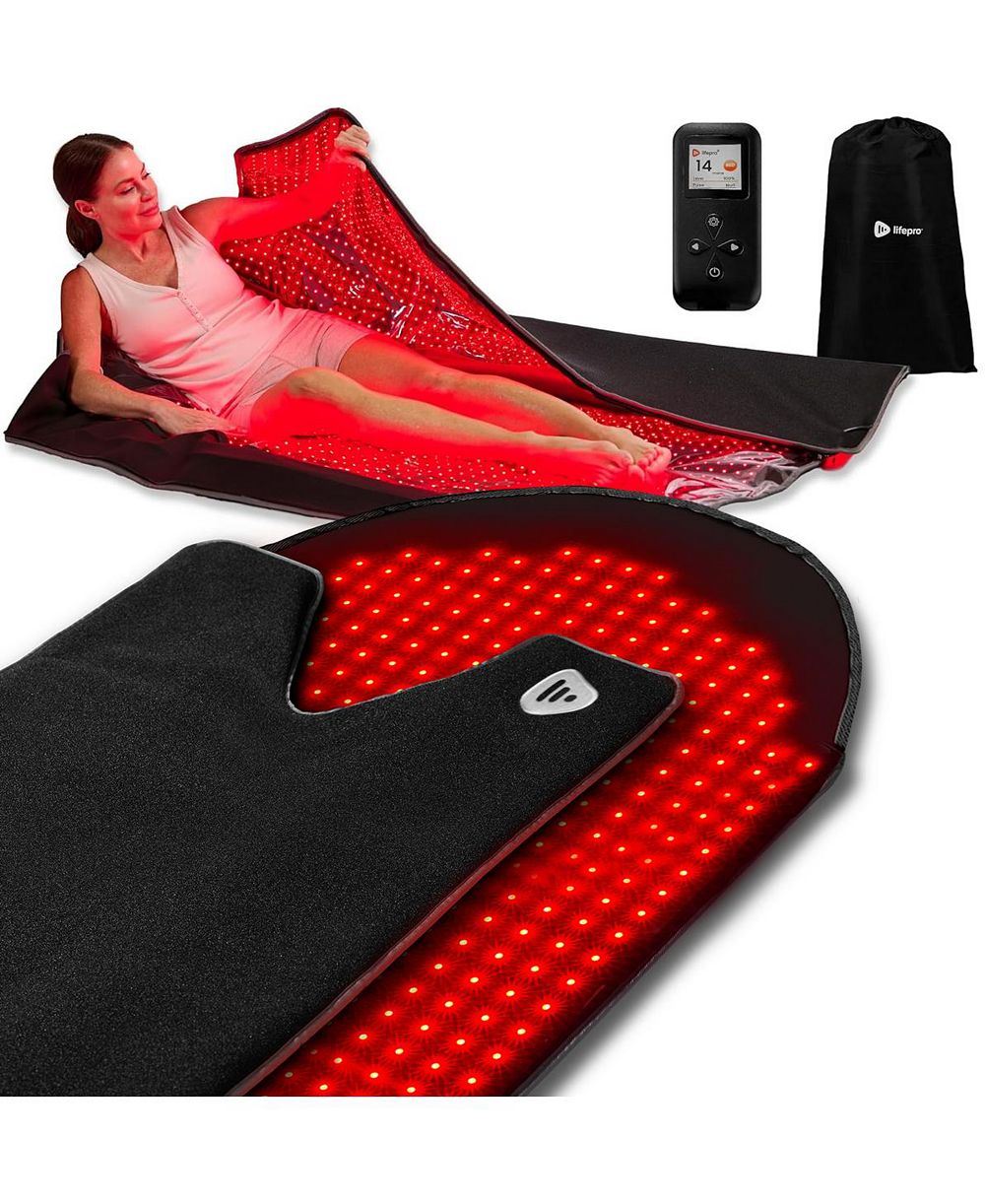 Lifepro Red Light Therapy Heating Mat Body Wrap – 660nm 850nm Red-Light Therapy Mat for Pain Relief, Full Body Recovery & Home Use