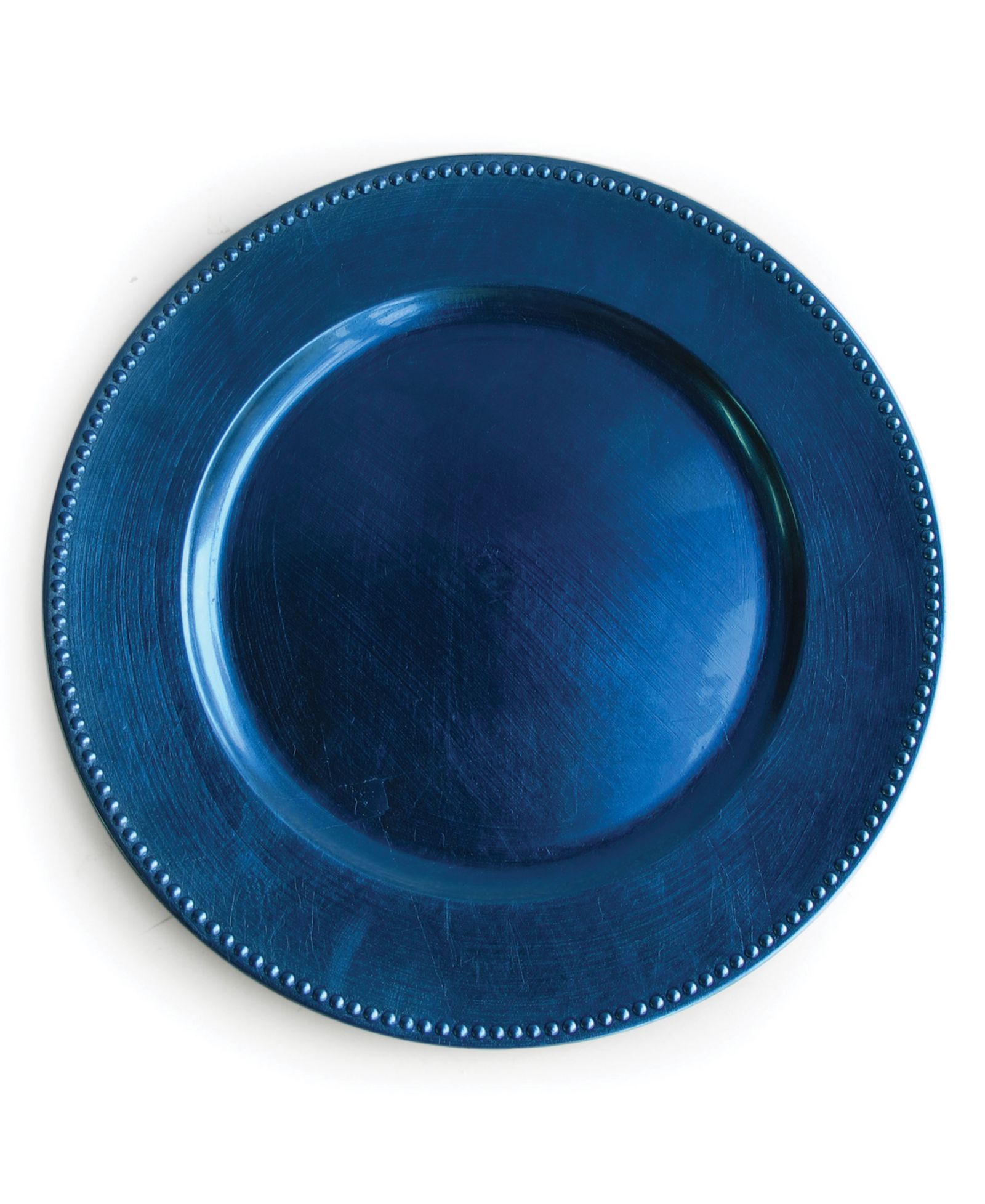 American Atelier Royal Blue Beaded 13" Charger Plate