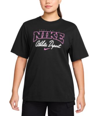 Nike Sportswear Женская хлопковая футболка с логотипом с коротким рукавом