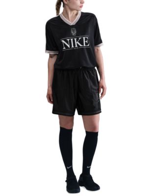 Nike Sportswear Женский джерси топ с V-образным вырезом и коротким рукавом
