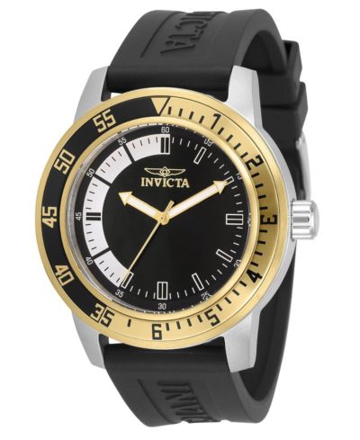 Мужские часы Invicta 34097 Specialty Quartz с черным и белым циферблатом