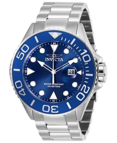 Часы Invicta Men's 28766 Pro Diver Quartz, синий циферблат, 3 стрелки