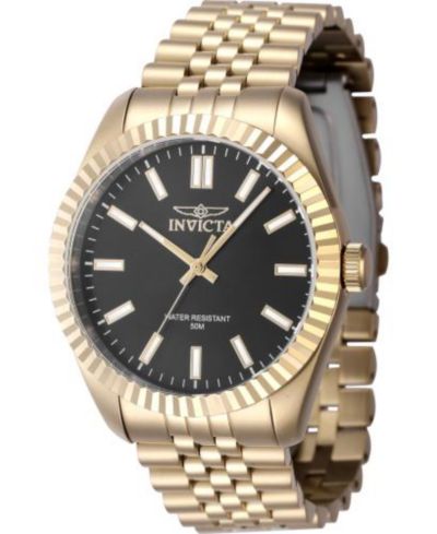 Мужские часы Invicta 47488 Specialty Quartz 3 Hand Black Dial