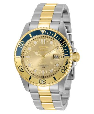 Мужские часы Invicta 30948 Pro Diver Quartz с золотым циферблатом