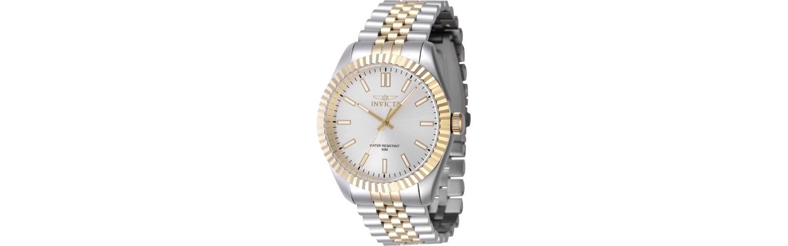 Invicta Men's 47484 Specialty Quartz 3 Hand Silver Dial Watch