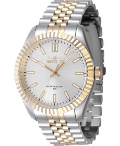 Часы Invicta Men's 47484 Specialty Quartz 3 Hand Silver Dial