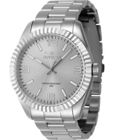 Мужские часы INVICTA 47449 Specialty Quartz 3 Hand Silver Dial