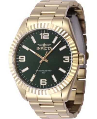 Invicta Мужские часы Specialty Quartz с зеленым циферблатом