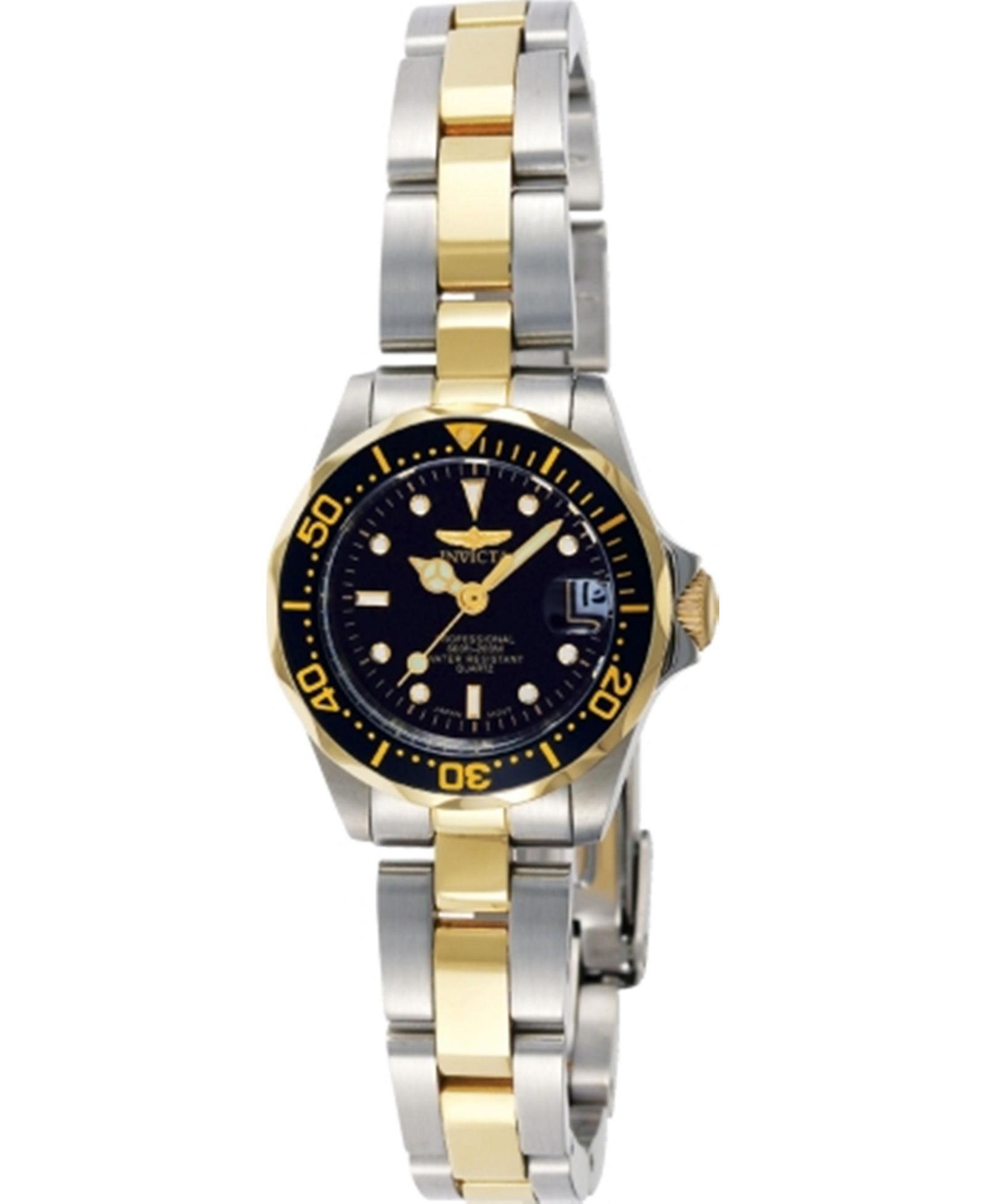 Invicta Women's 8941 Pro Diver Quartz 3 Hand Black Dial Watch