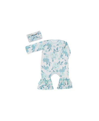 Baby Grey by Everly Grey комплект из ромпера с длинным рукавом и повязки на голову для девочек