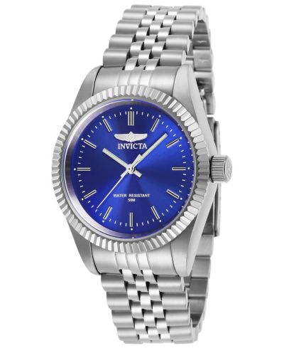 Женские часы Invicta 29398 Specialty Quartz 3 Hand Blue Dial