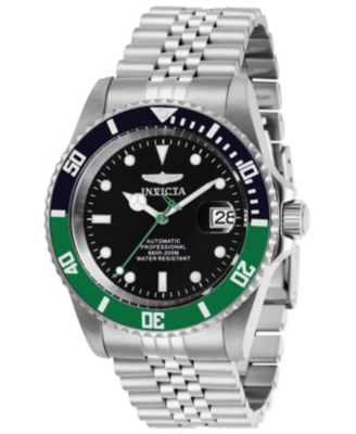 Мужские часы Invicta 29177 Pro Diver Automatic с черным циферблатом и тремя стрелками
