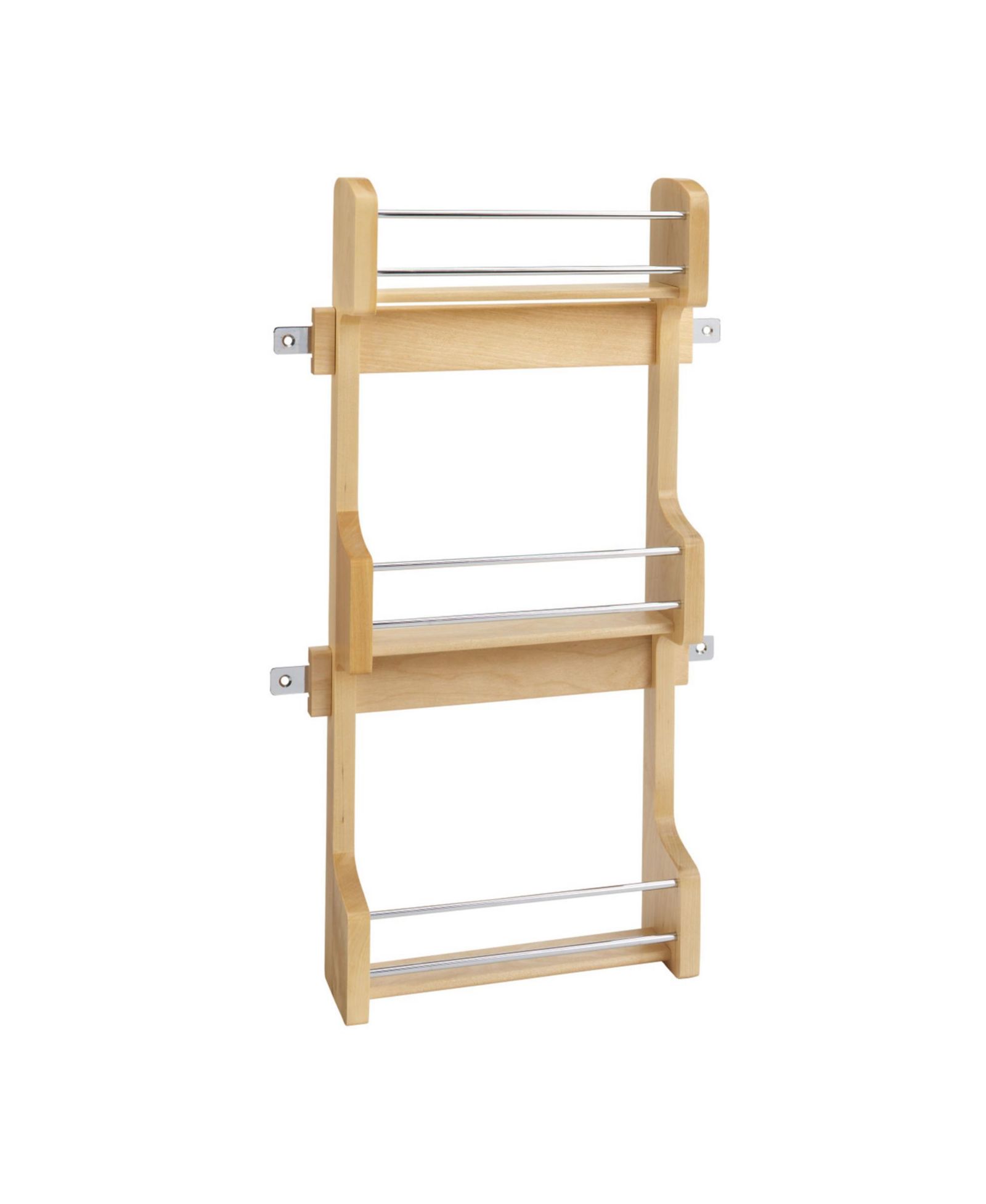 Rev-A-Shelf 15" Kitchen Cabinet Door Mounted 3-Shelf Storage Spice Rack, 4SR-15