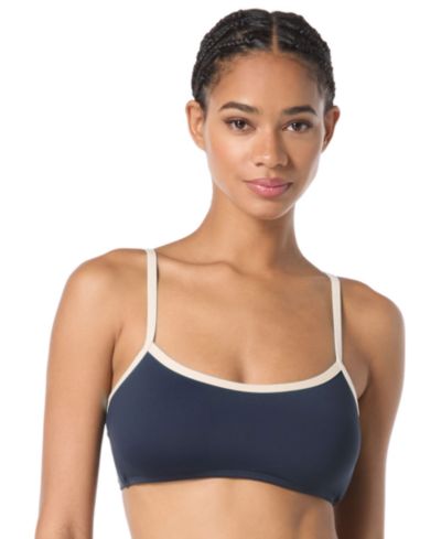 Женский слитный купальник kate spade new york Contrast-Trim Bralette Bikini Top