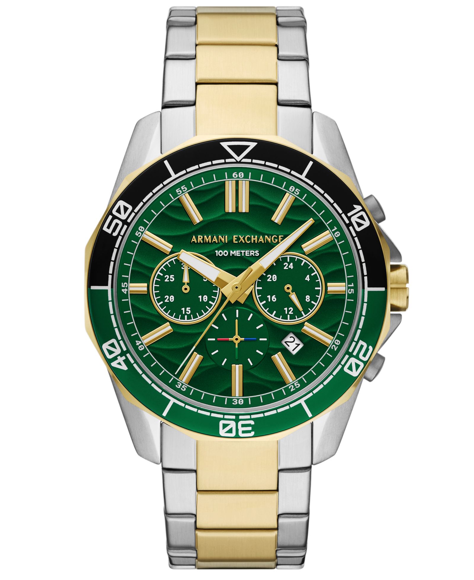 A|X Armani Exchange Men's Quartz Chronograph Two-Tone Stainless-Steel Watch, 44mm