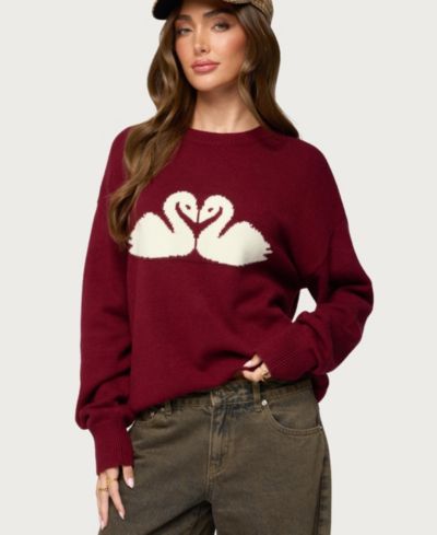 Edikted Women's Swan Oversized Knit Sweater