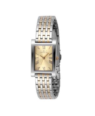 Invicta женские кварцевые часы Angel Quartz 3 Hand с золотым циферблатом, модель 48144