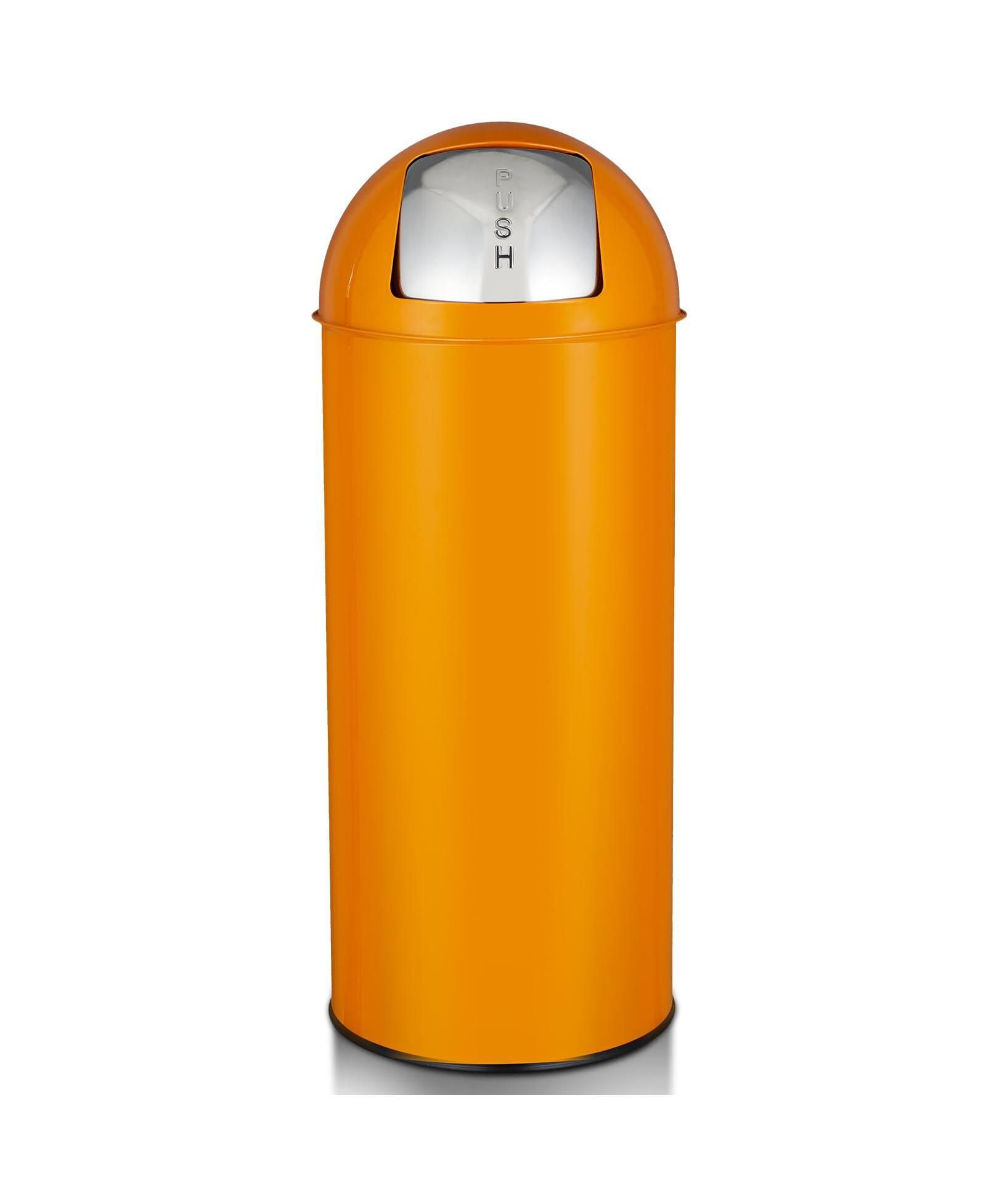 GAOMON 17 Gal / 65L Push Lid Trash Can Commercial Grade Heavy Duty Tall Commercial Trash Can Brushed Stainless Steel