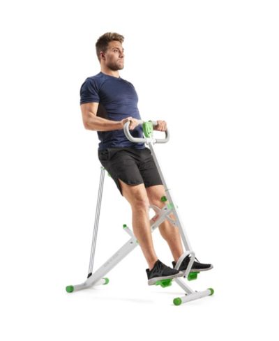 Тренажер Sunny Health & Fitness SMART Green Upright Row-N-Ride & Squat Assist с приложением SunnyFit через Bluetooth