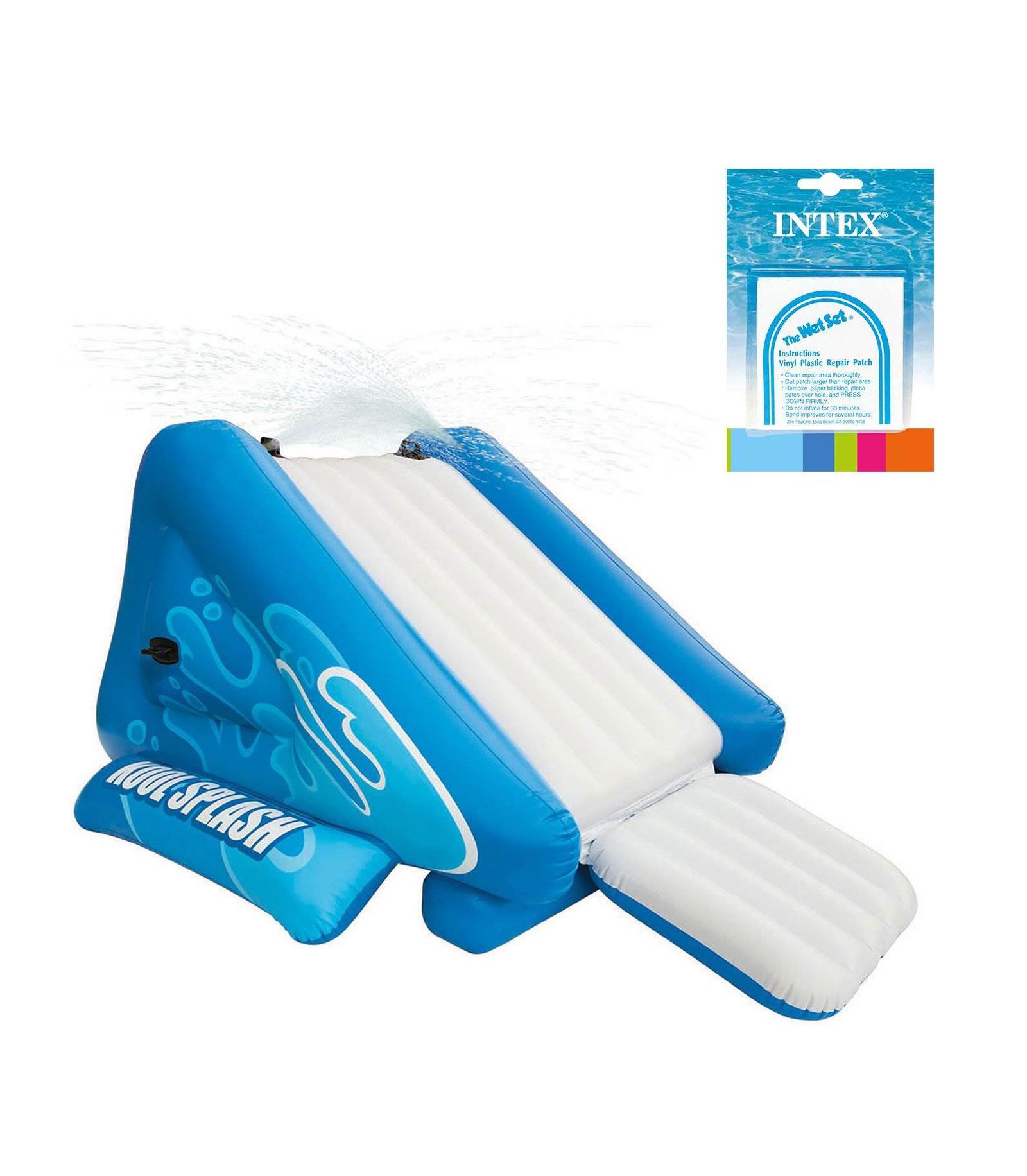 Intex Kool Splash Inflatable Play Center and Adhesive Repair Patch 6 Pack Kit