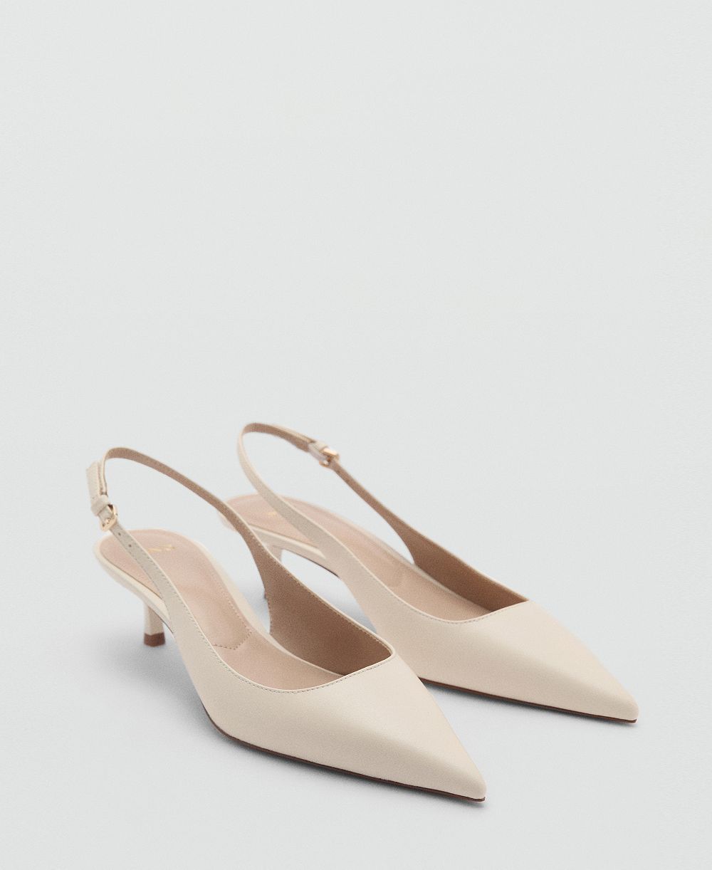 Mango Women's Heel Leather Shoes