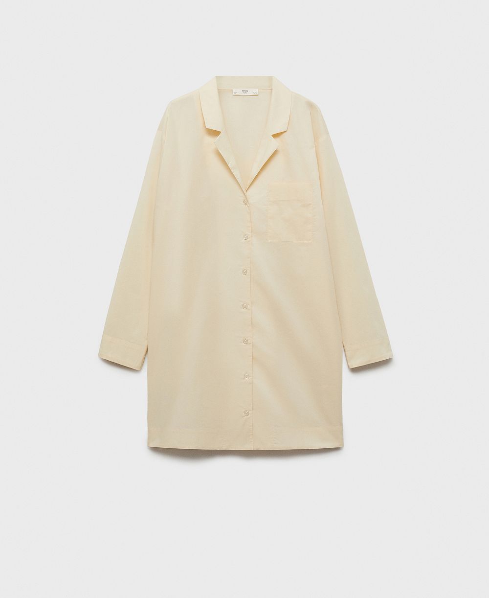 Ночная рубашка Mango Women's Garment-Washed Cotton