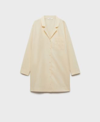 Ночная рубашка Mango Women's Garment-Washed Cotton