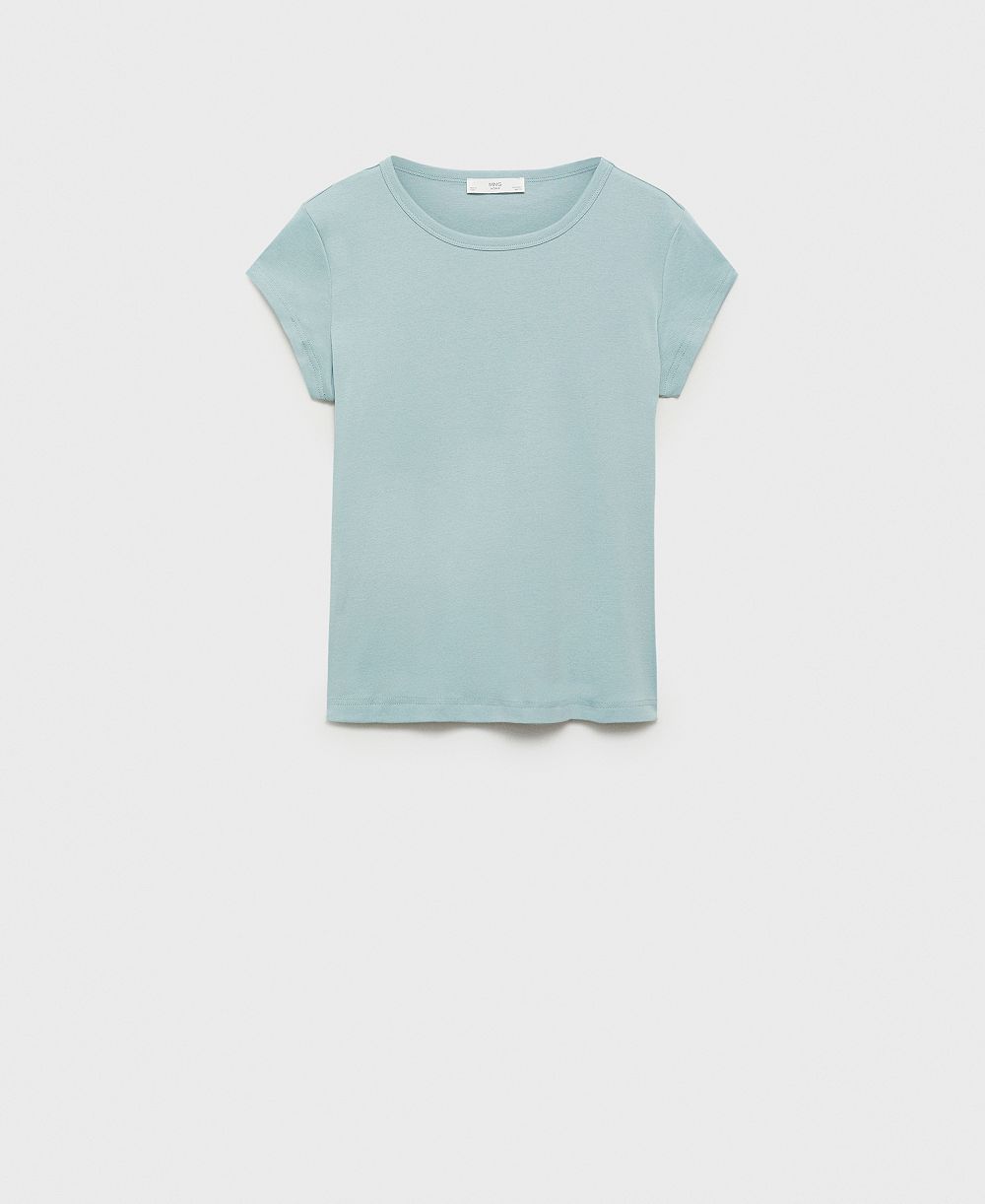 Mango Women's Cotton Short Sleeve T-Shirt