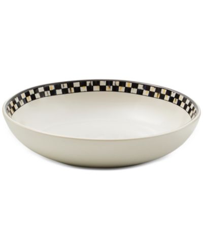 MacKenzie-Childs Courtly Check Everyday Pasta Bowls, Set of 4