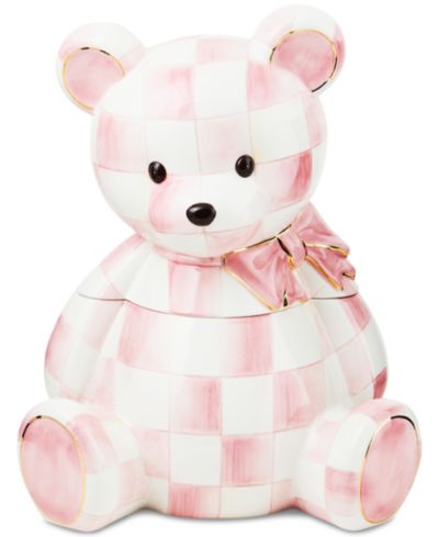 Керамическая банка для печенья MacKenzie-Childs Rosy Check Bear