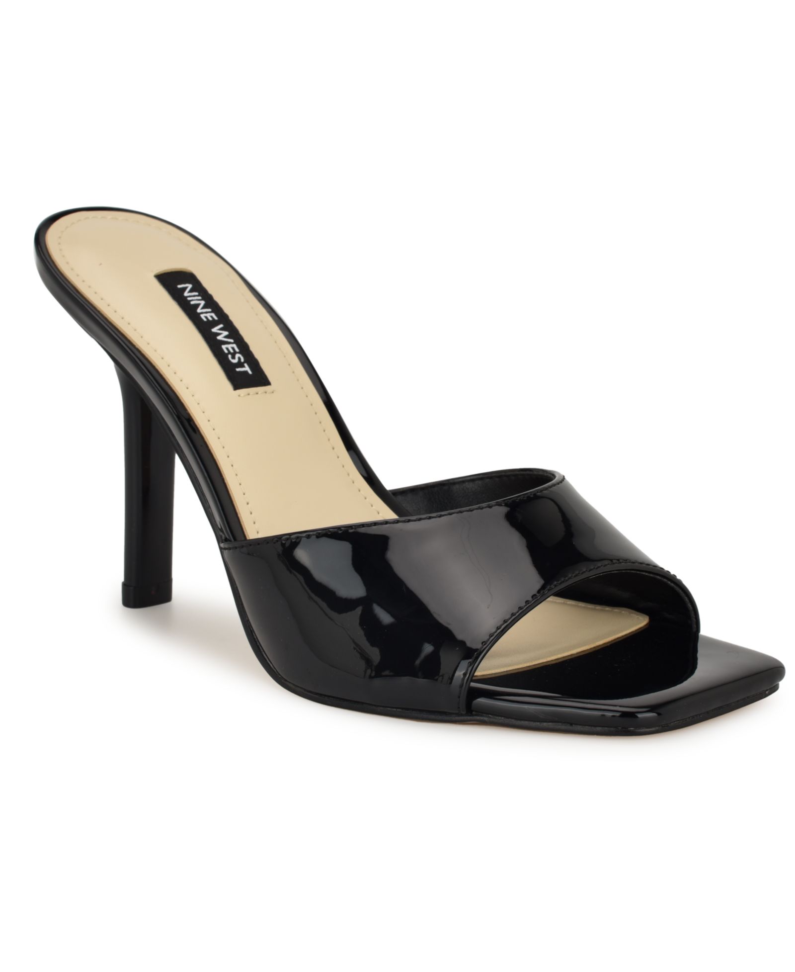 Nine West Women's Disko Square Toe Stiletto Sandals