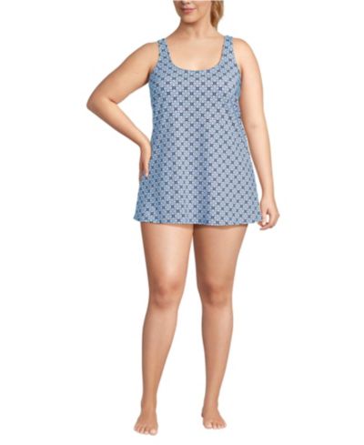 Lake blue geo floral