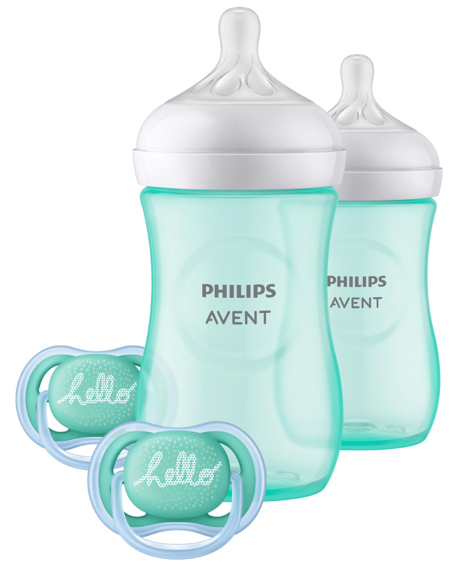 Philips Avent Natural Baby Bottle with Natural Response Nipple Teal Baby Gift Set