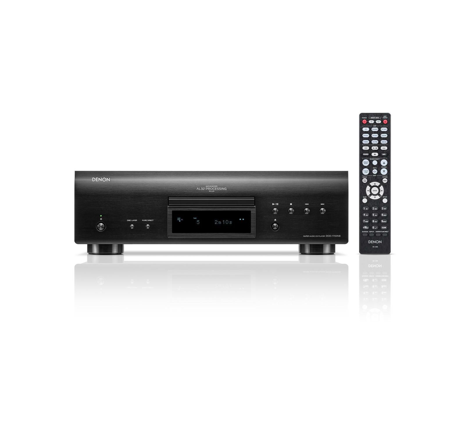 Проигрыватель CD/SACD Denon DCD-1700NE с технологией Advanced AL32 Processing Plus
