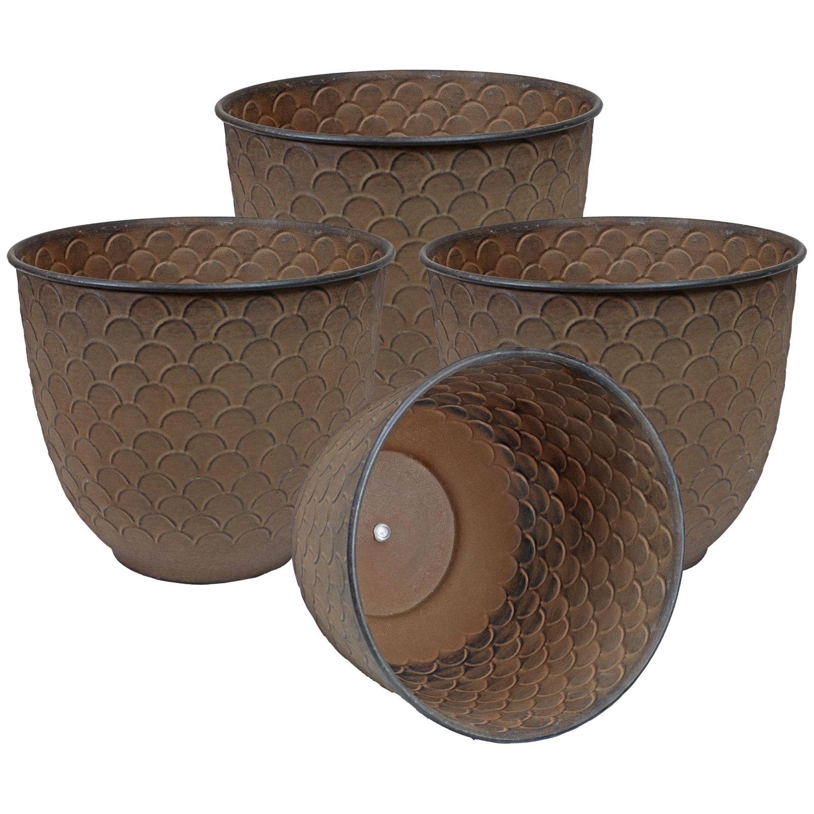 Кашпо Dinah Metal Indoor or Outdoor 12.5 in