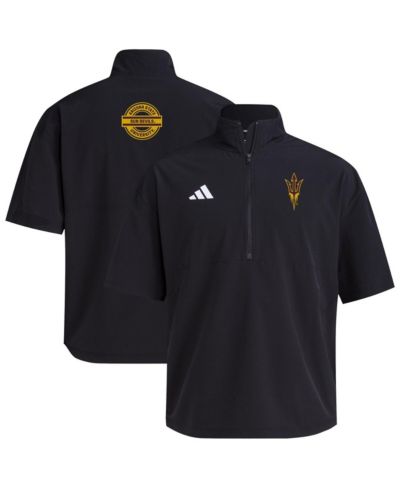 Мужская тренировочная куртка Adidas Arizona State Sun Devils 2024, черная, с молнией