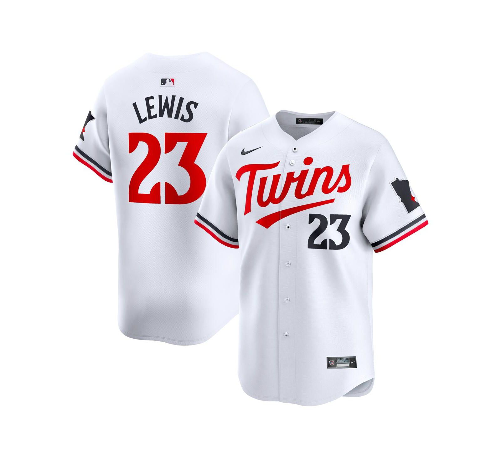 Nike Мужская джерси Minnesota Twins Home Limited Player, Royce Lewis, белая
