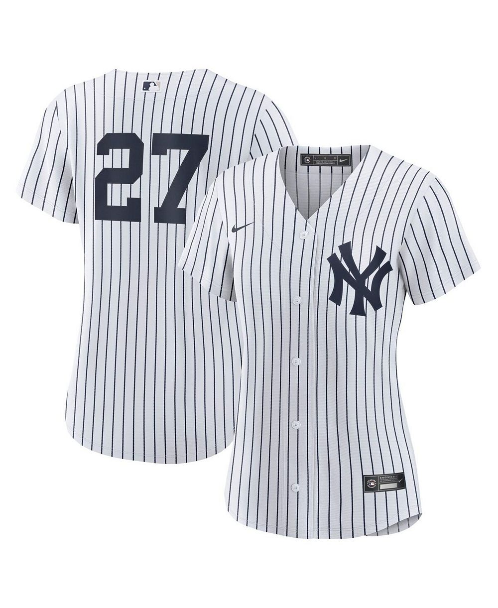 Женская джерси Nike Giancarlo Stanton White New York Yankees Home Replica Player