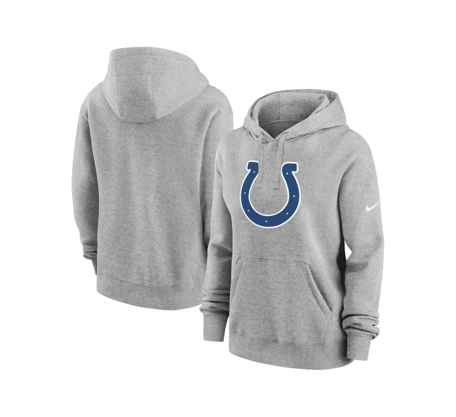 Женское худи Nike Heather Gray Indianapolis Colts Club Fleece
