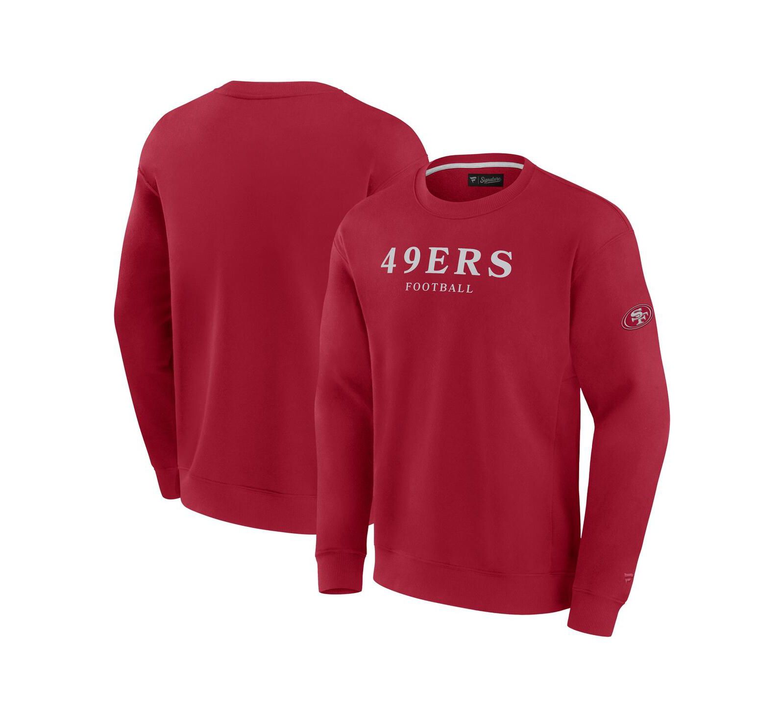 Свитшот Fanatics Men's and Women's Scarlet San Francisco 49ers Elements Unlimited Fleece Pullover