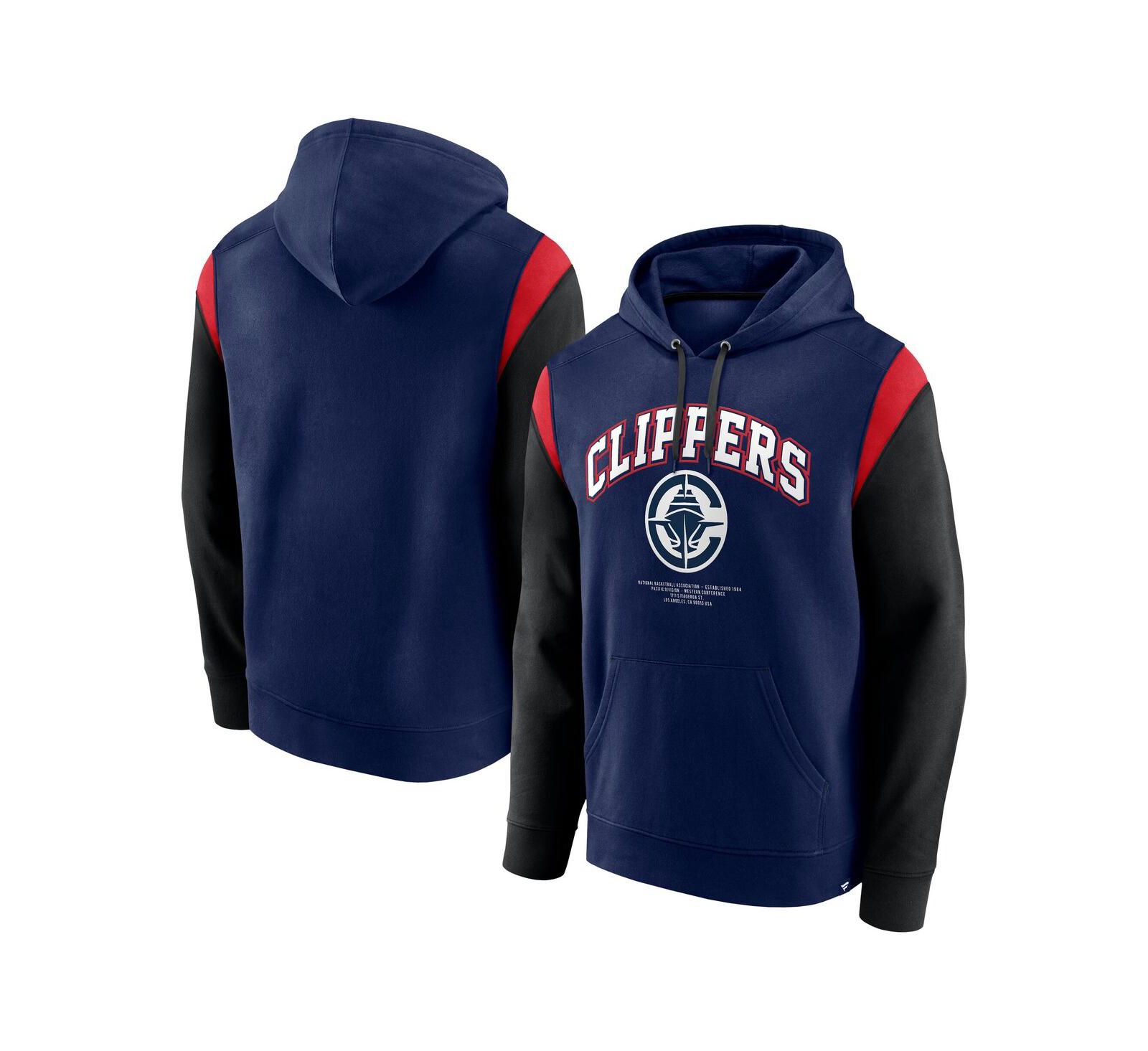 Мужское худи Fanatics LA Clippers Scorer Pullover, темно-синее